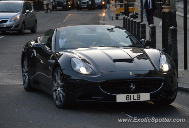 Ferrari California spotted in London, United Kingdom