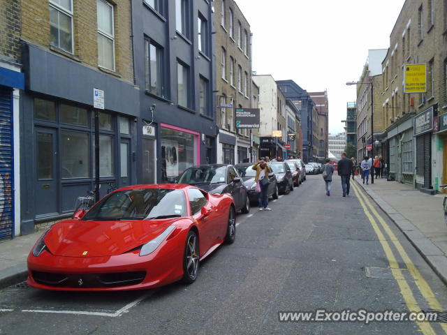 Ferrari 458 Italia spotted in London, United Kingdom