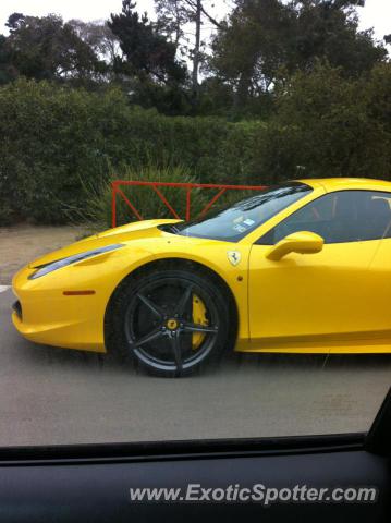 Ferrari 458 Italia spotted in Monterey, California