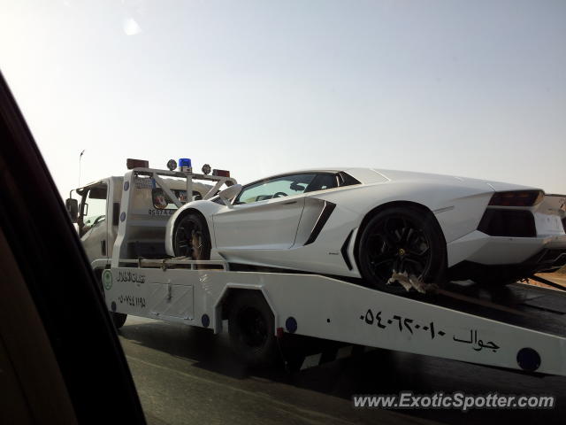 Lamborghini Aventador spotted in Riyadh, Saudi Arabia