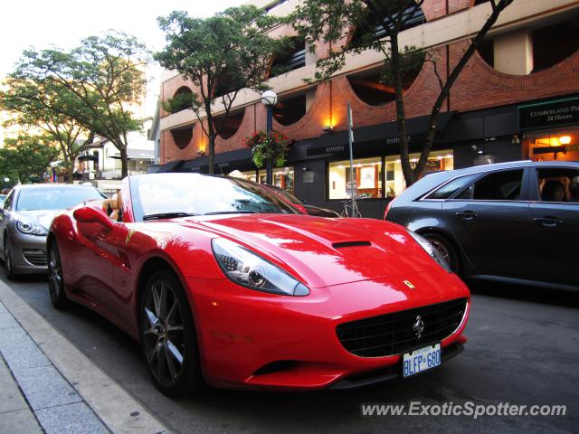 Ferrari California spotted in Toronto, Canada