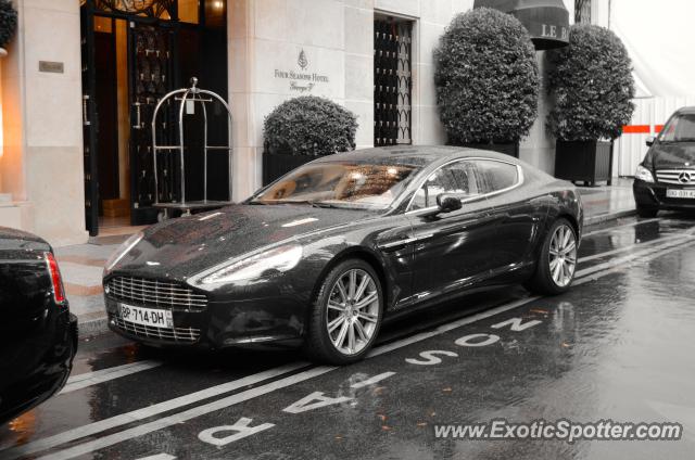 Aston Martin Rapide spotted in Paris, France