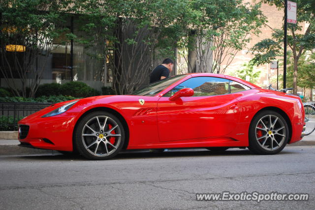 Ferrari California spotted in Chicago, Illinois