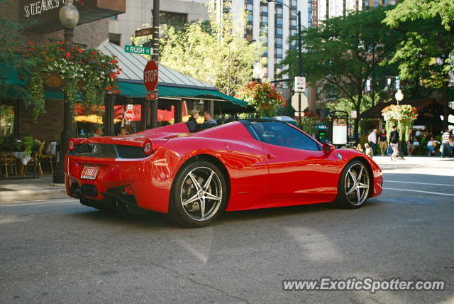 Ferrari 458 Italia spotted in Chicago, Illinois