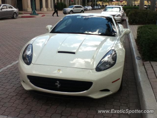 Ferrari California spotted in Boca Raton, Florida