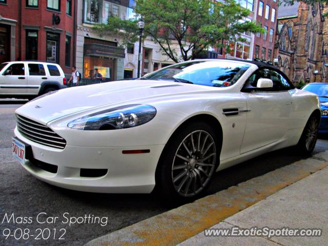 Aston Martin DB9 spotted in Boston, Massachusetts