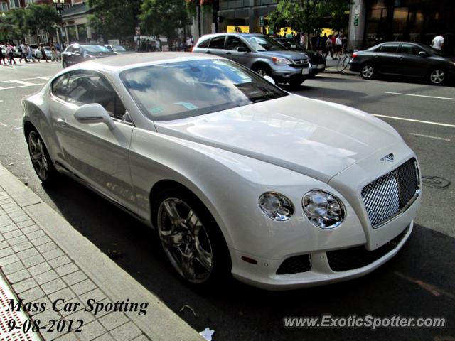 Bentley Continental spotted in Boston, Massachusetts