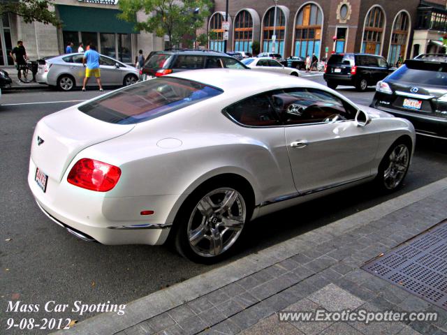 Bentley Continental spotted in Boston, Massachusetts