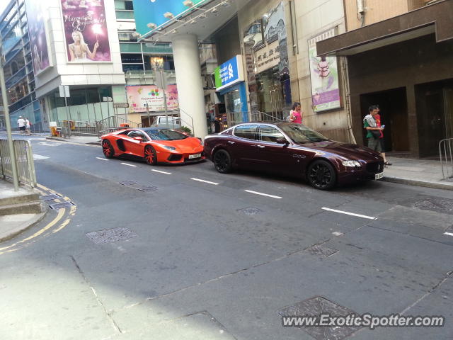 Lamborghini Aventador spotted in Hong kong, China