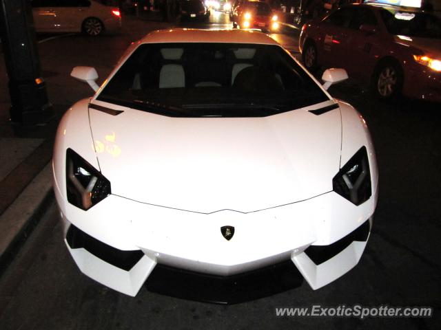 Lamborghini Aventador spotted in Toronto, Canada