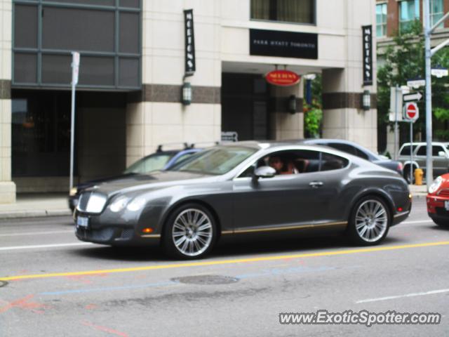 Bentley Continental spotted in Toronto, Canada