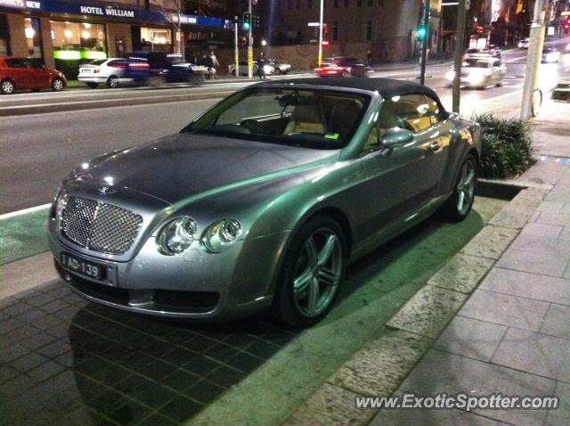 Bentley Continental spotted in Sydney, Australia