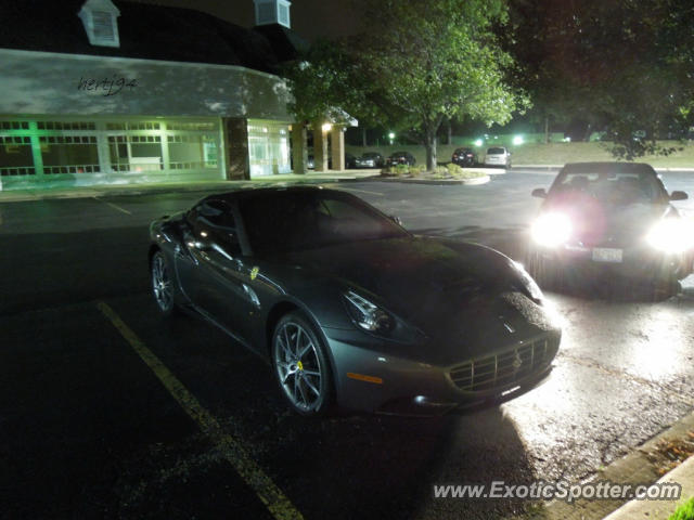 Ferrari California spotted in Barrington, Illinois