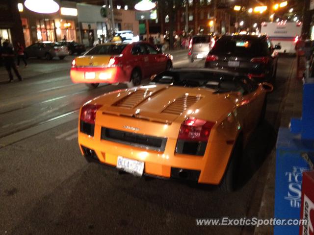 Lamborghini Gallardo spotted in Toronto, Canada