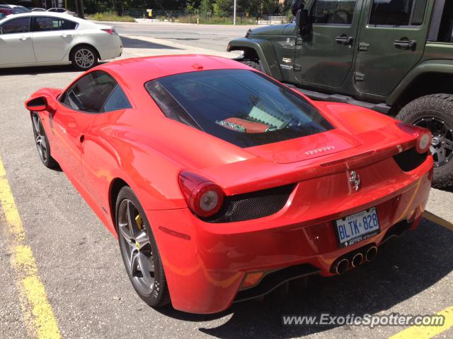 Ferrari 458 Italia spotted in Toronto, Canada