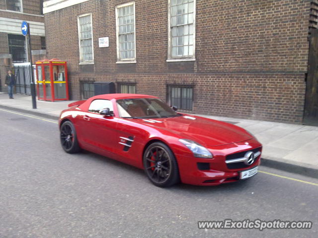 Mercedes SLS AMG spotted in London, United Kingdom