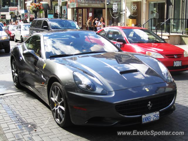 Ferrari California spotted in Toronto, Canada