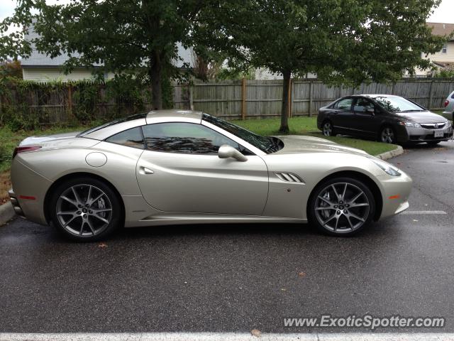 Ferrari California spotted in Virginia Beach, Virginia