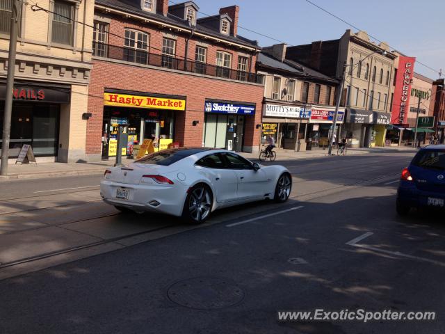 Fisker Karma spotted in Toronto, Ontario, Canada