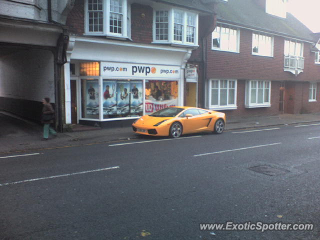 Lamborghini Gallardo spotted in Reigate, United Kingdom