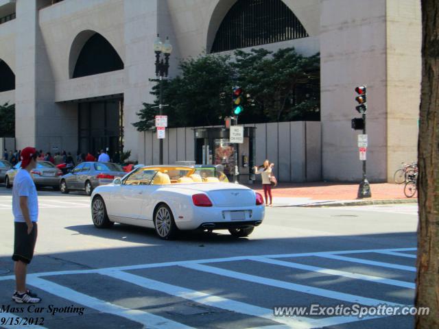 Bentley Continental spotted in Boston, Massachusetts