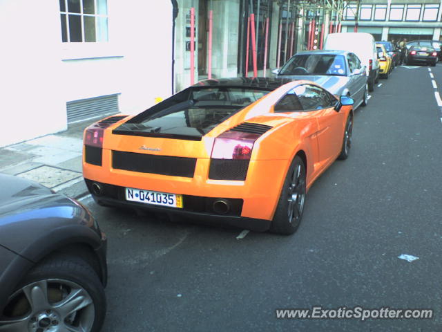 Lamborghini Gallardo spotted in London, United Kingdom