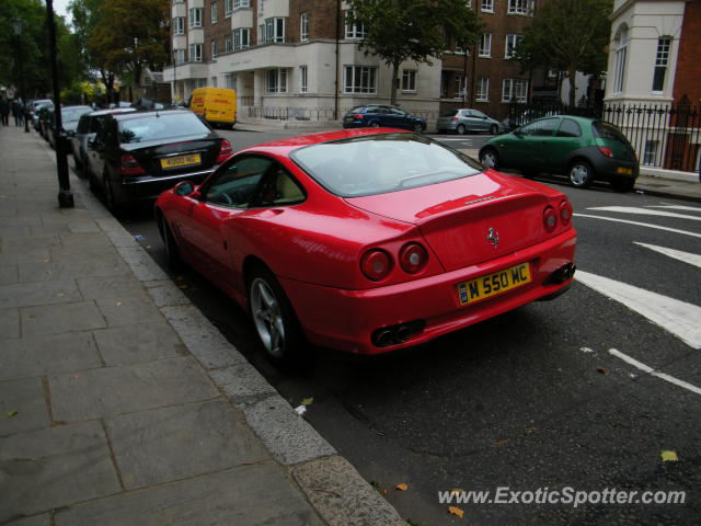 Ferrari 550 spotted in London, United Kingdom