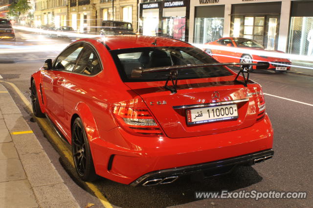 Mercedes C63 AMG Black Series spotted in London, United Kingdom