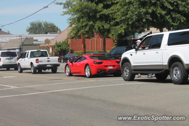 Ferrari 458 Italia spotted in Danville, California