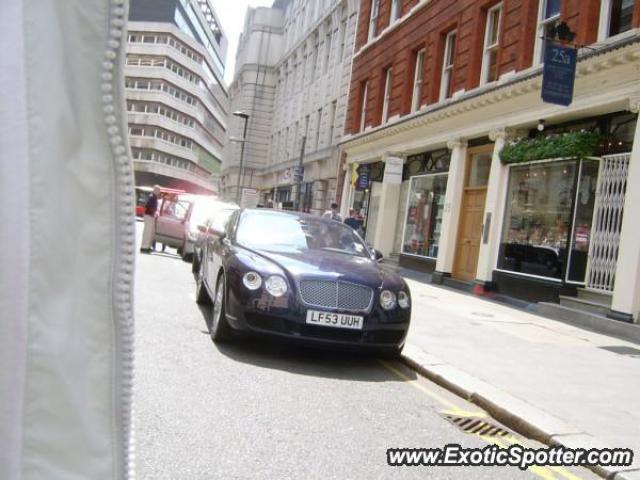 Bentley Continental spotted in London, United Kingdom