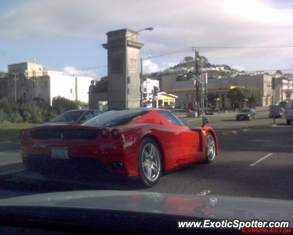 Ferrari Enzo spotted in San Francisco, California