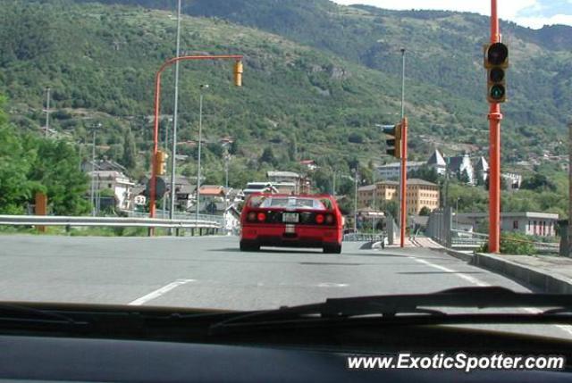 Ferrari F40 spotted in Aosta, Italy