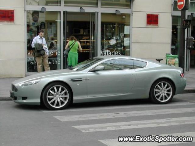 Aston Martin DB9 spotted in Paris, France