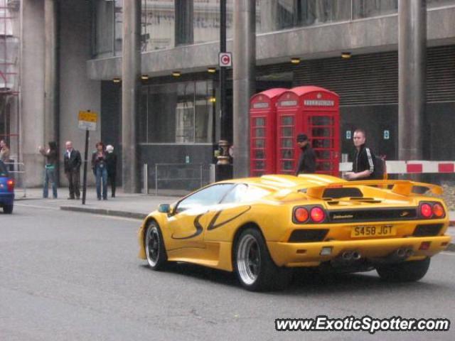 Lamborghini Diablo spotted in London, United Kingdom