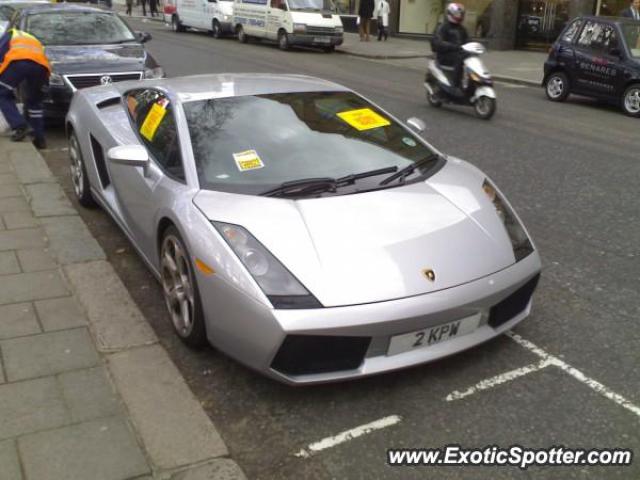 Lamborghini Gallardo spotted in London, United Kingdom