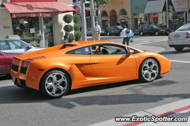 Lamborghini Gallardo spotted in Beverly Hills, California