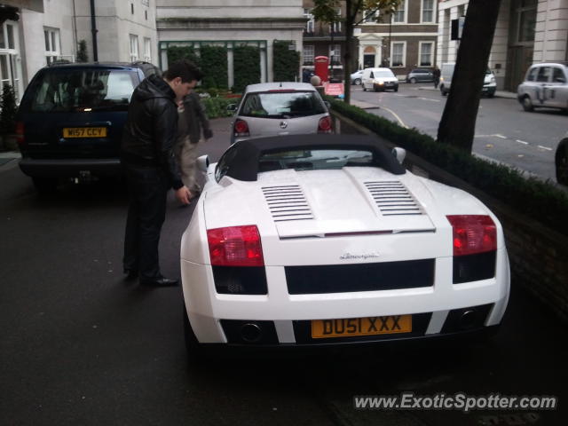 Lamborghini Gallardo spotted in London, United Kingdom