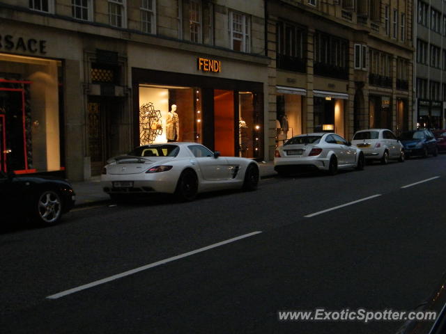 Mercedes SLS AMG spotted in London, United Kingdom