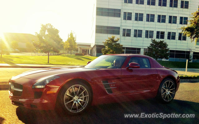 Mercedes SLS AMG spotted in Newport Beach, California