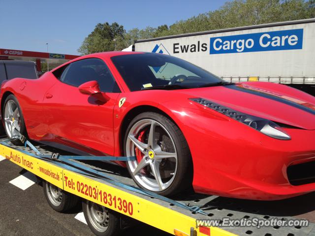 Ferrari 458 Italia spotted in Near Vidreres, Spain