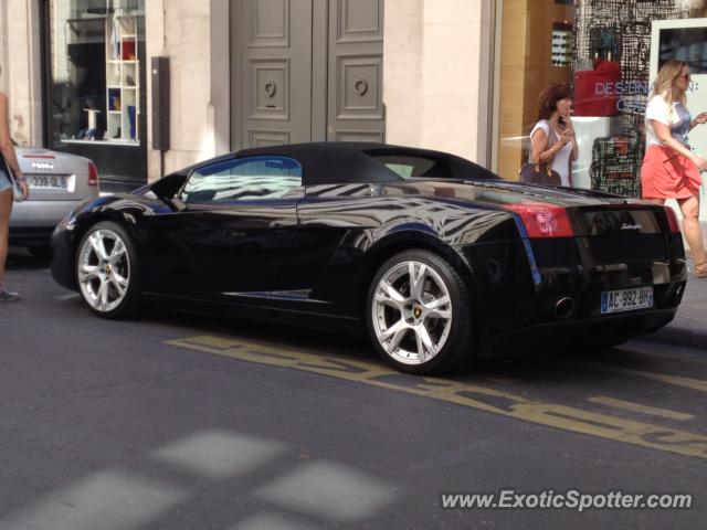 Lamborghini Gallardo spotted in Paris, France