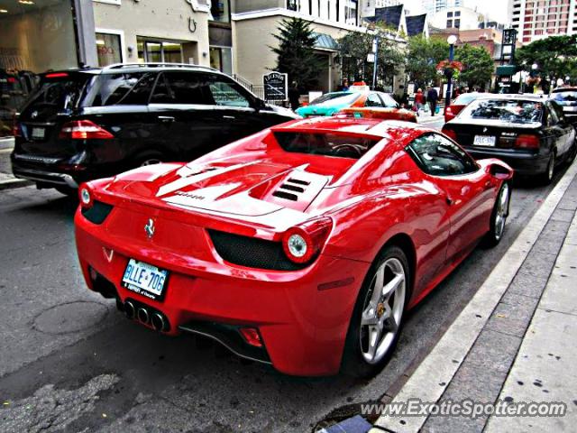 Ferrari 458 Italia spotted in Toronto, Canada