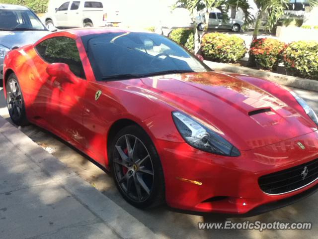 Ferrari California spotted in Santa marta, Colombia