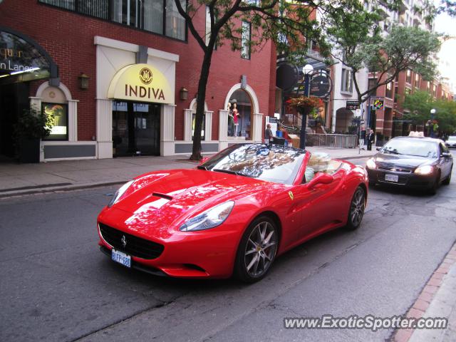 Ferrari California spotted in Toronto, Canada