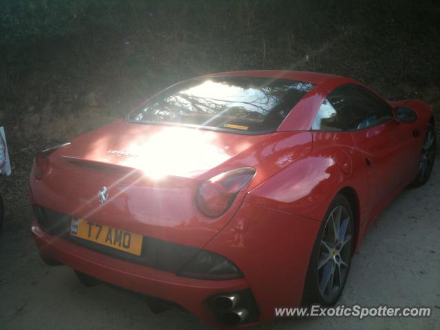 Ferrari California spotted in Corsica, France