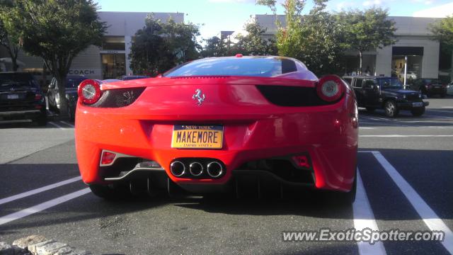 Ferrari 458 Italia spotted in Manhasset, New York