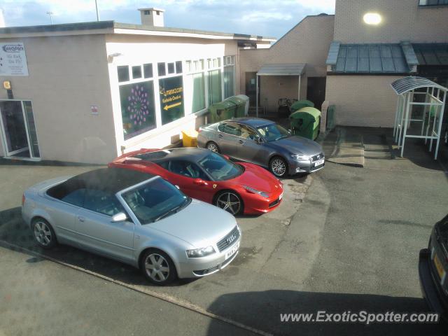 Ferrari 458 Italia spotted in Douglas, United Kingdom