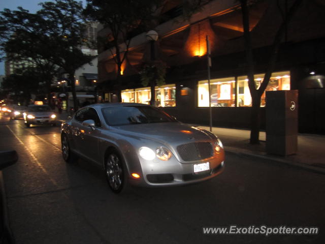 Bentley Continental spotted in Toronto, Canada