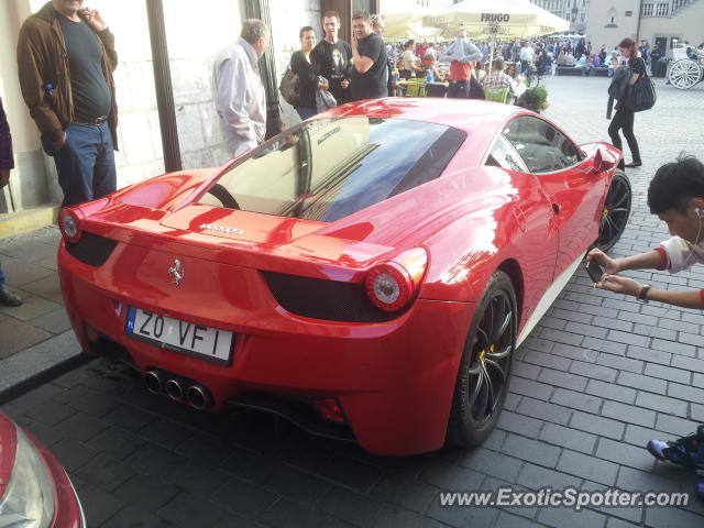 Ferrari 458 Italia spotted in Cracow, Poland