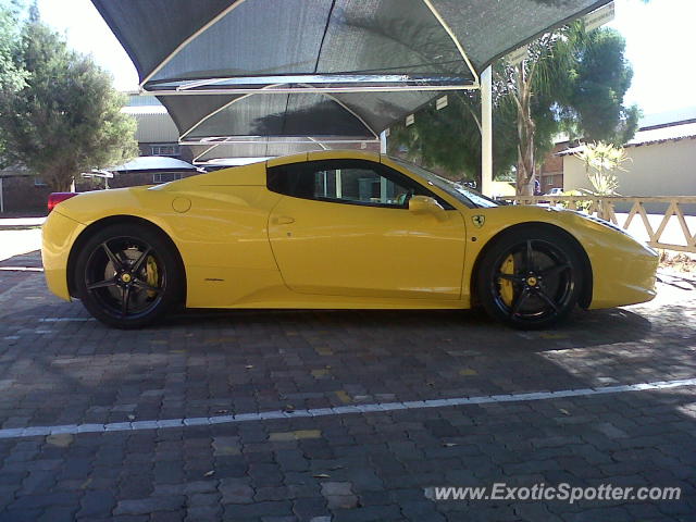 Ferrari 458 Italia spotted in Pretoria, South Africa